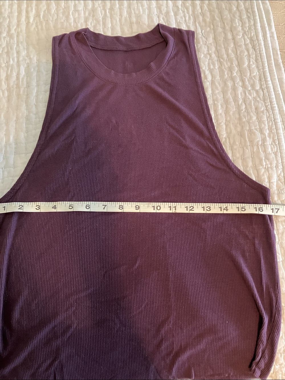 ALO Yoga Dark Purple Muscle Tee - Picture 4 of 6